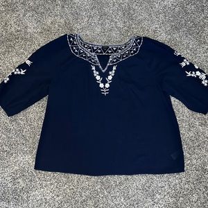 Talbots Womens Navy Top size XL